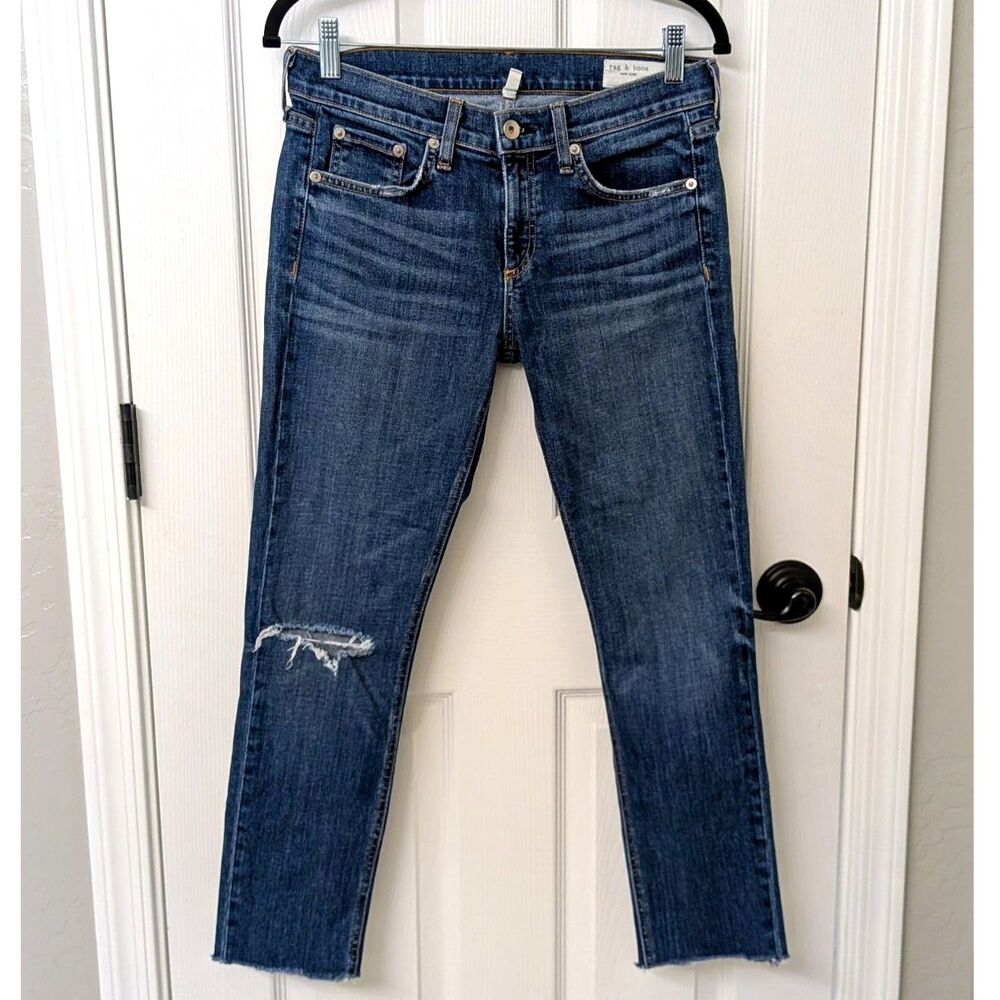 Rag & Bone‎ Jeans Dre Capri Distressed Jeans | Size 26